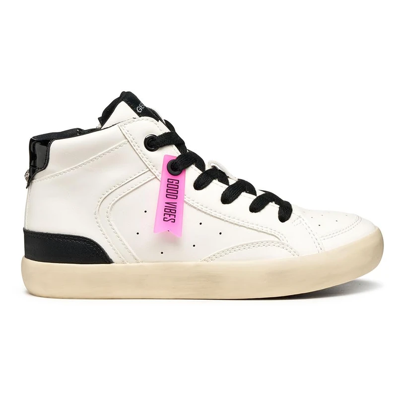 Geox Junior J Gisli Girl Sneakers White/Black, 39 EU
