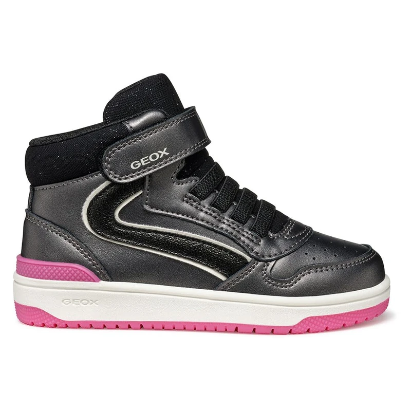 Geox Junior J Washiba Girl Sneakers Dk Grey/Fuchsia 27_EU