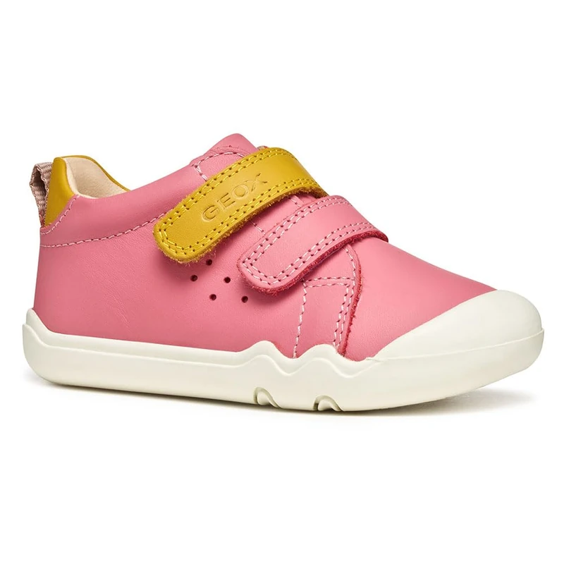 Geox Baby B Steppieup Girl Sneakers Dk Pink/Ochre/Yellow, 27 EU