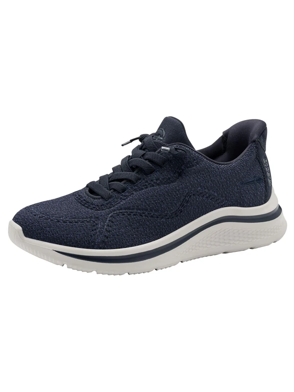Tamaris Comfort Women’s Step-In Flat Sneakers Slip-On Sporty, Navy, 6,5 UK