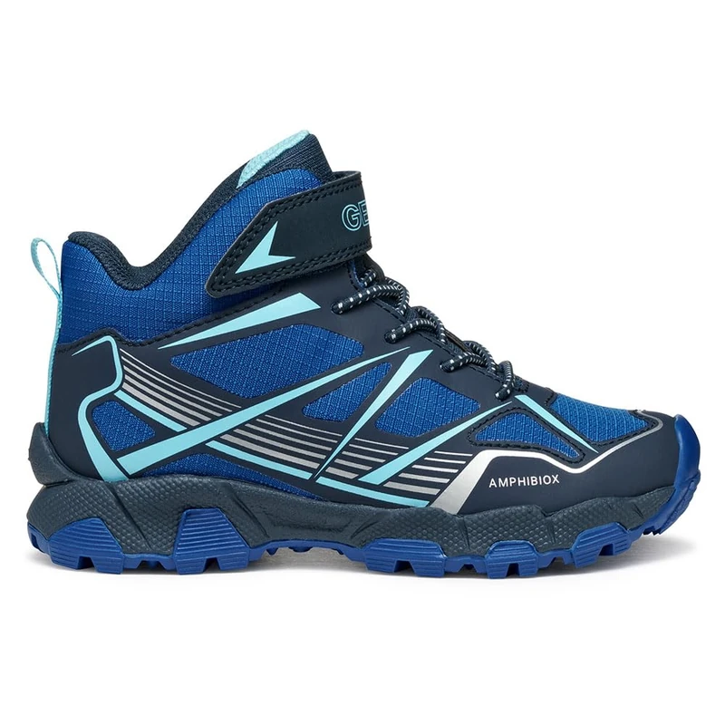 Geox Boys J Magnetar Boy B ABX Sneaker, Navy Royal, 12.5 UK