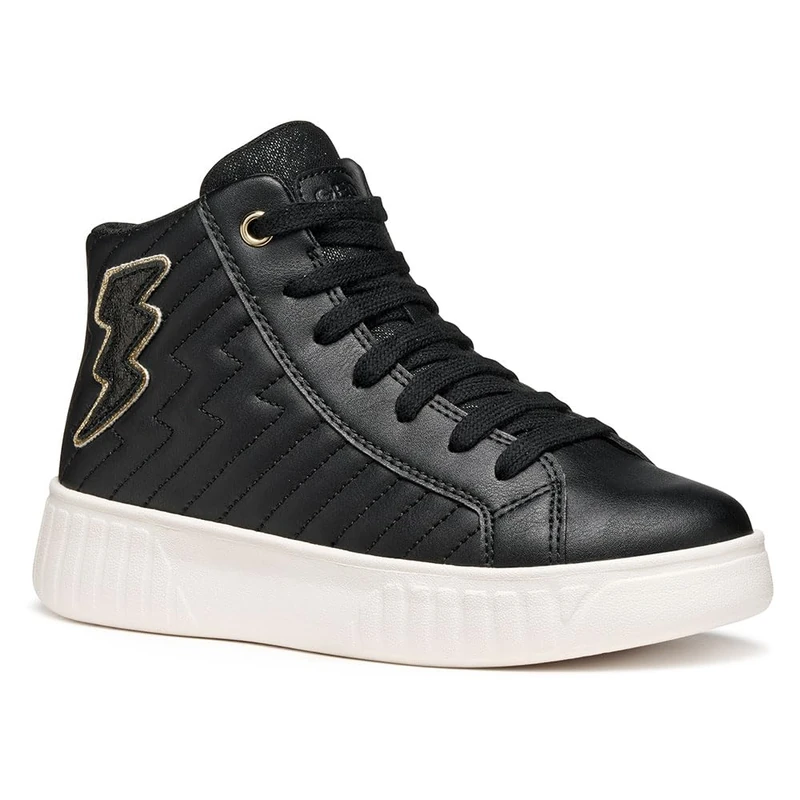 Geox J MIKIROSHI Girl Sneaker, Black, 11 UK Child