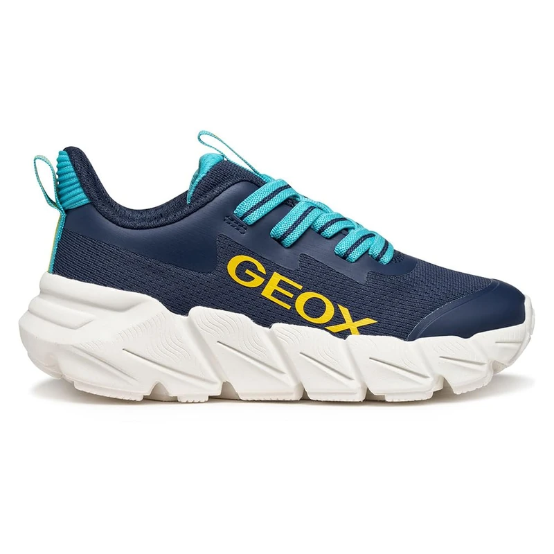 Geox Junior J Flexyper Fast Boy Sneakers Navy/Lt Blue, 34 EU