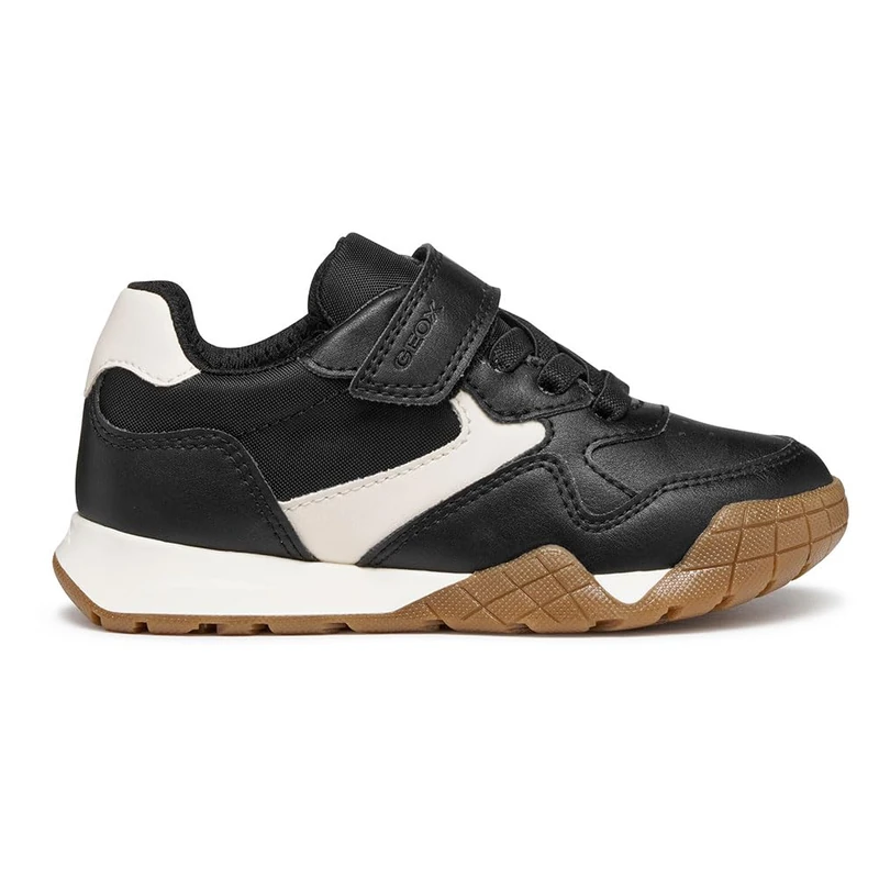 Geox Junior J Rann-E Boy Sneakers, Black/Lt Ivory, 30 EU - Image 1