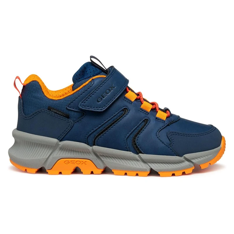Geox Junior J Flexyper Plus Boy B ABX Sneakers Denim/Orange 36_EU
