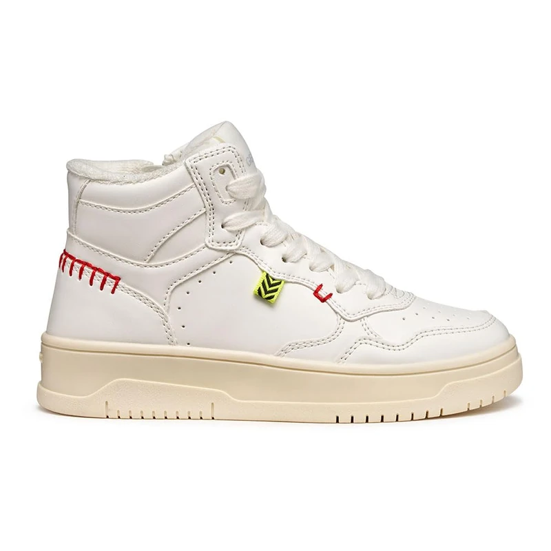 Geox Junior J Lestrella Girl Sneakers, White, 32 EU