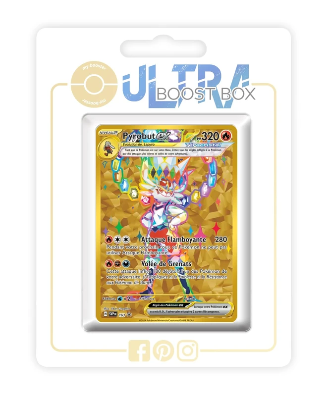 Ho-Oh 001/025 Holo - my-booster X Épée et Bouclier - Célébrations - 25 ans - Box of 10 Pokemon French Cards