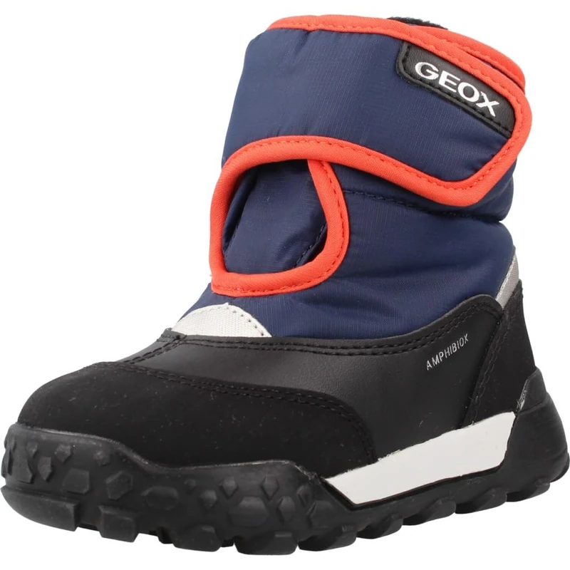 Geox Baby B Trekkyup Boy B Abx Ankle Boots Navy/Orange 22 EU