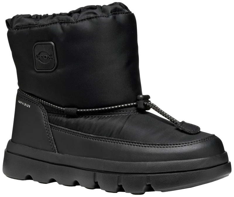 Geox J Willaboom Girl B A Ankle Boot, Black, 6 UK