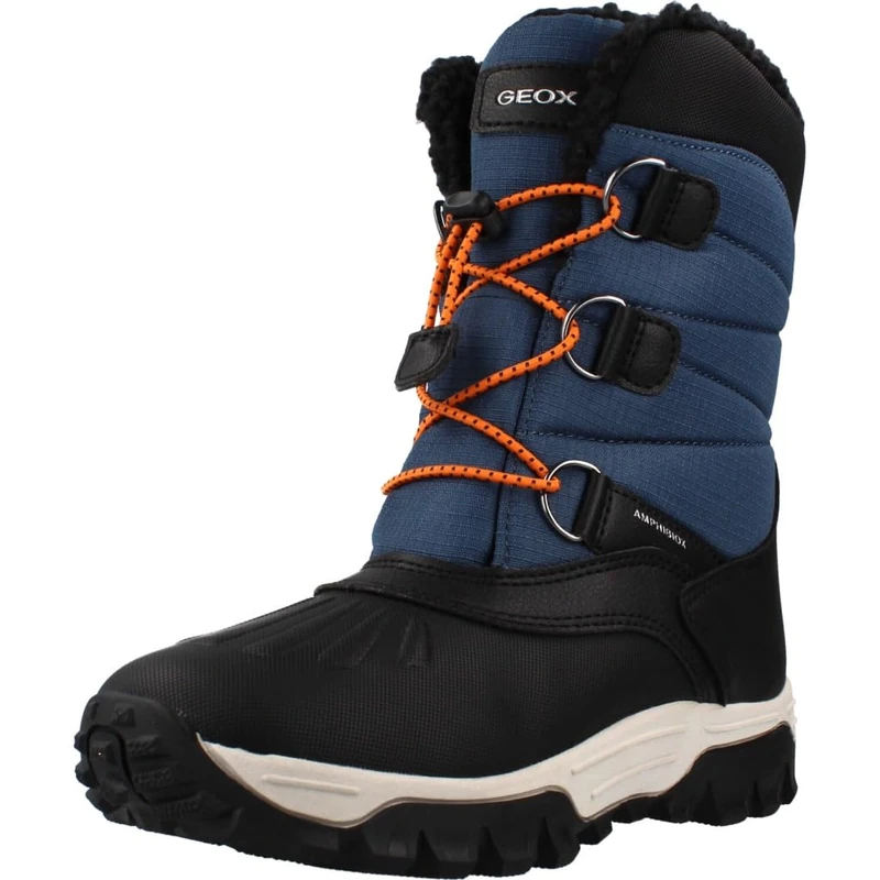 Geox Boys J Himalaya Boy B AbxSnow Boot, Denim black, 1.5 UK