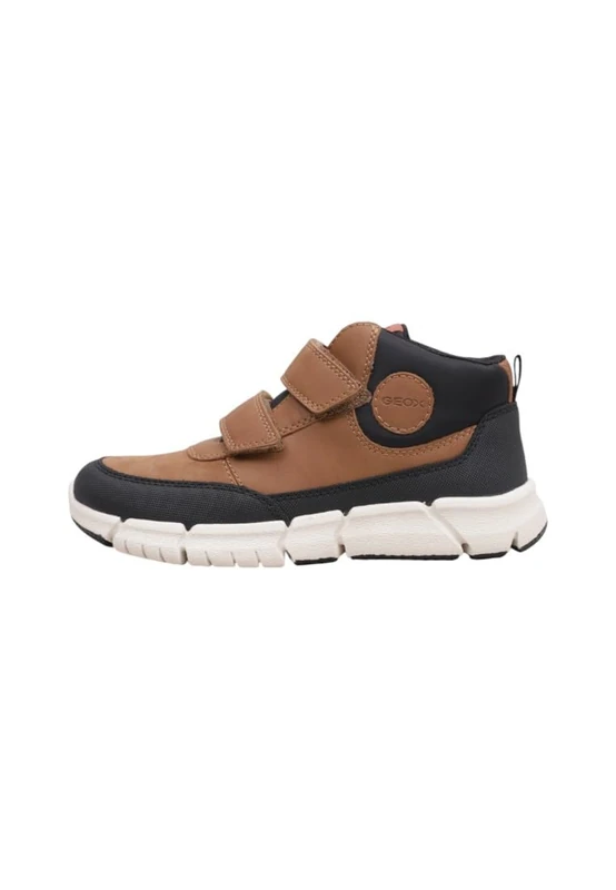 Geox Boys Jflexyperboy Ankle Boot, Brown, 12.5 UK