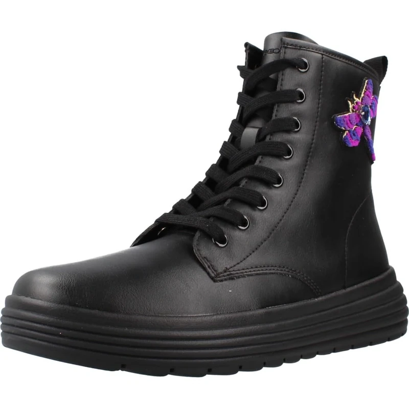Geox Girls' J Phaolae Girl Ankle Boot, black, 6.5 UK