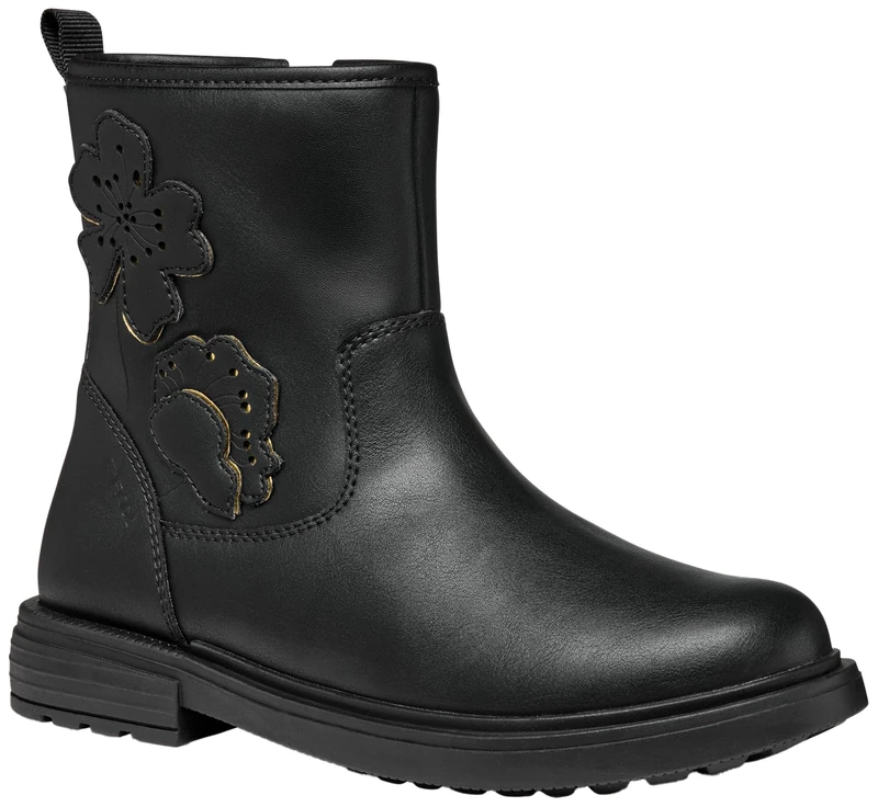 Geox Girls' J Eclair GirlAnkle Boot, black, 6.5 UK