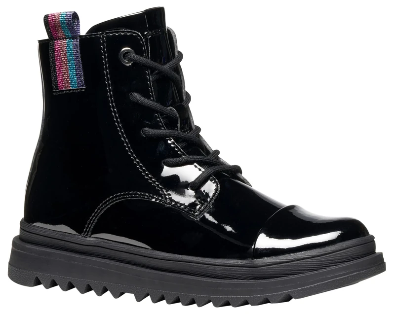 Geox Girls' J Gillyjaw GirlAnkle Boot, Black multi-coloured, 2.5 UK