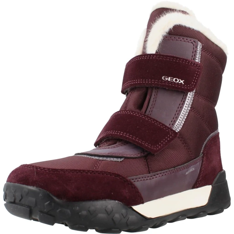 Geox Junior J Trekkyup Girl B Abx Ankle Boots Dk Burgundy 25 EU