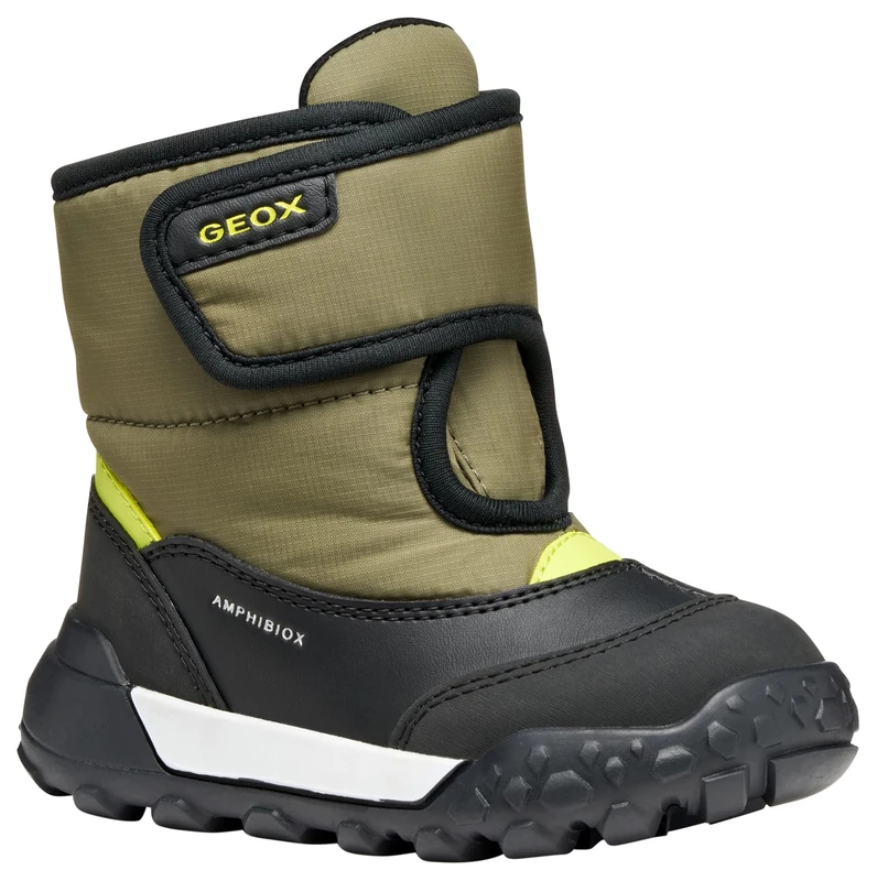 Geox Baby B Trekkyup Boy B Abx Ankle Boots Mimetic/Lime 23 EU