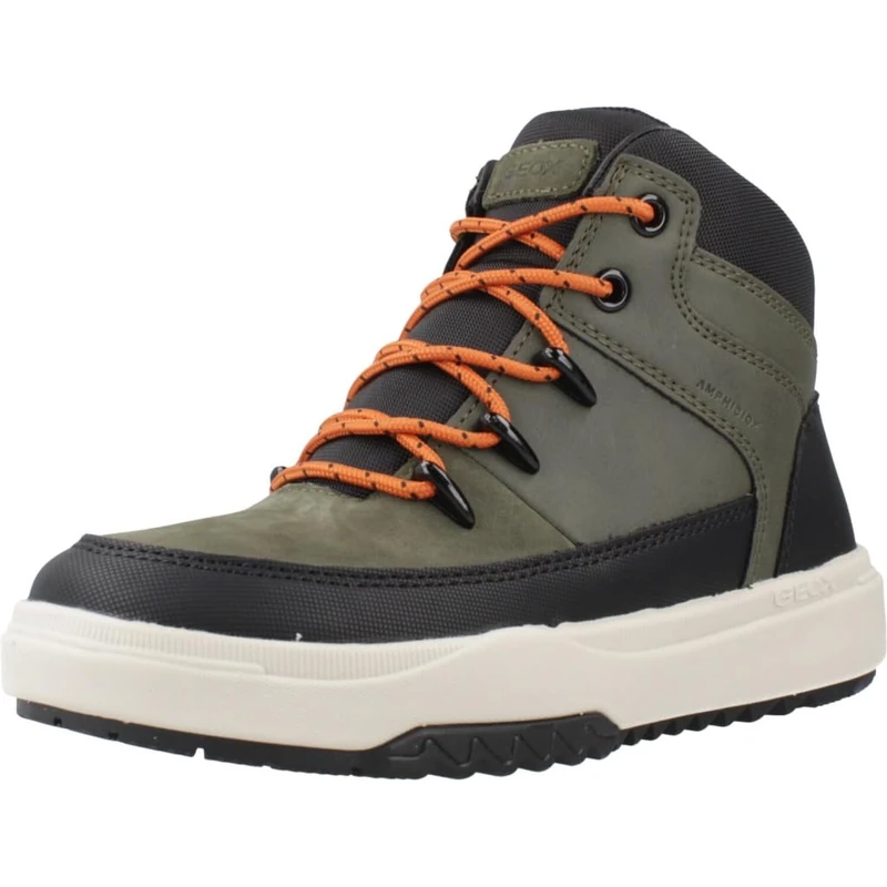 Geox Boys J Bunshee Boy B Abx Ankle Boot, Military, 6.5 UK
