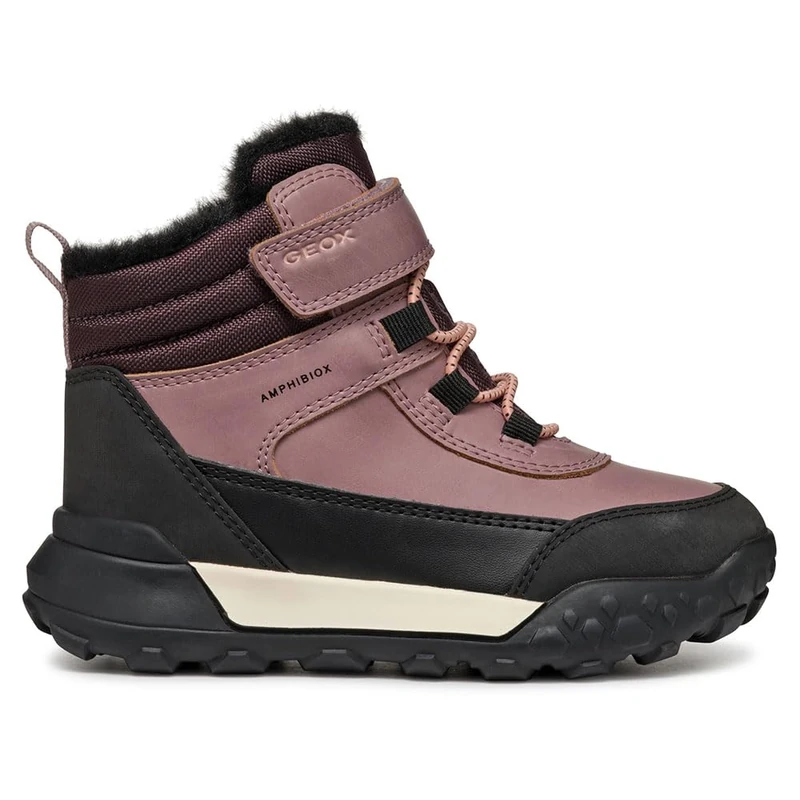 Geox Junior J Trekkyup Girl B Abx Ankle Boots Dk Rose 24 EU