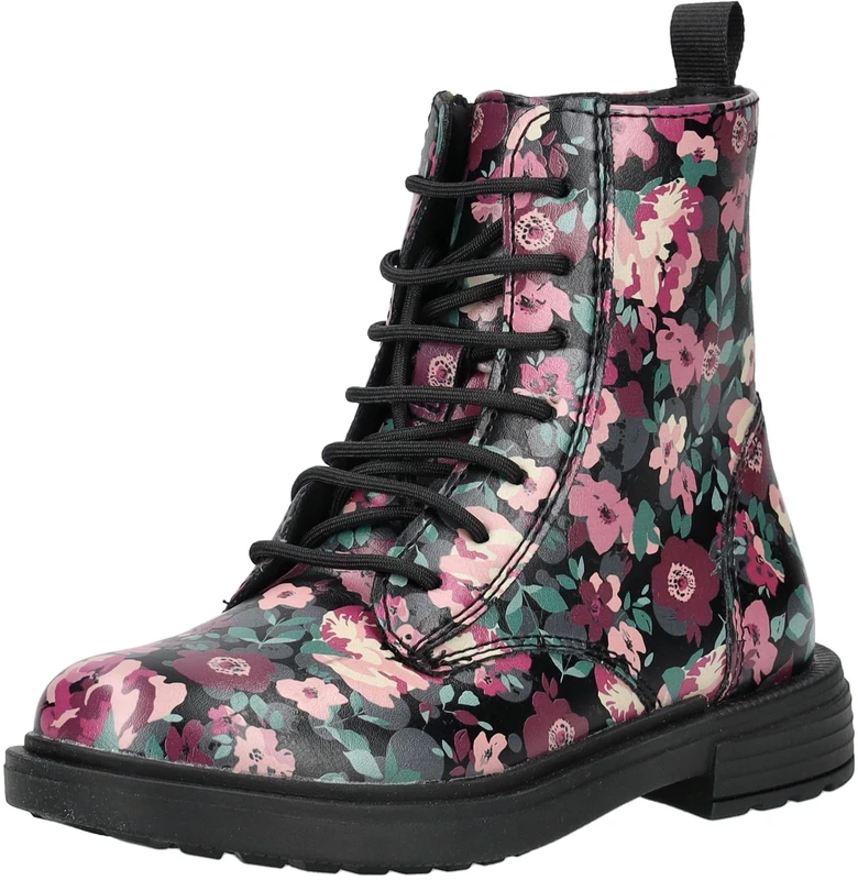 Geox Girls' J Eclair Girl Ankle Boot, Black Pink, 11 UK
