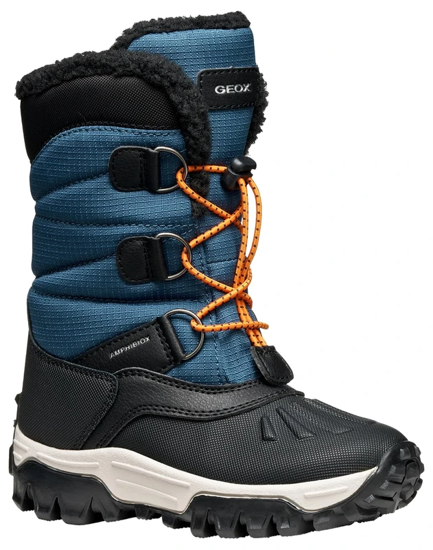 Geox Boys J Himalaya Boy B AbxSnow Boot, Denim black, 4.5 UK