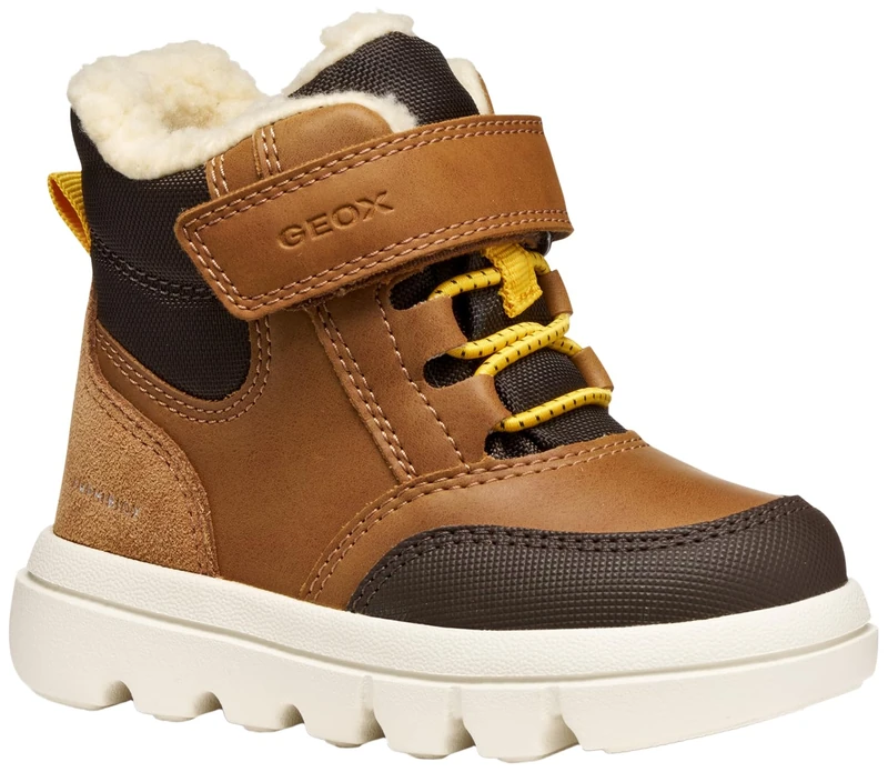 Geox Boys' B Willaboom Boy B Ab Ankle Boot, Tobacco Dk Brown, 8 UK