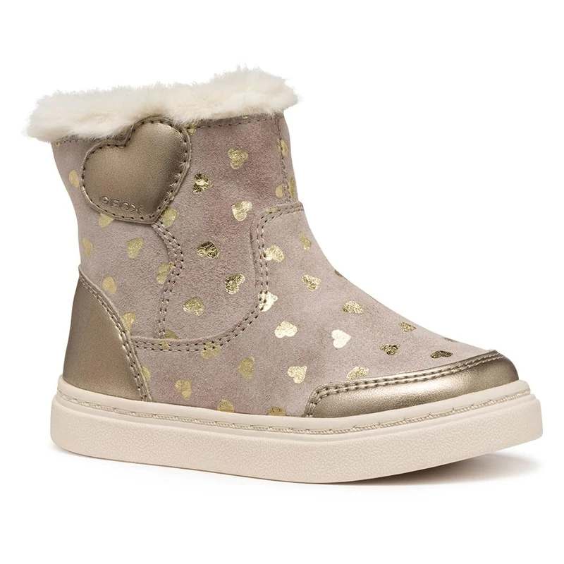 Geox Baby Girls Bnashikgirl Ankle Boot, Beige, 4.5 UK Child