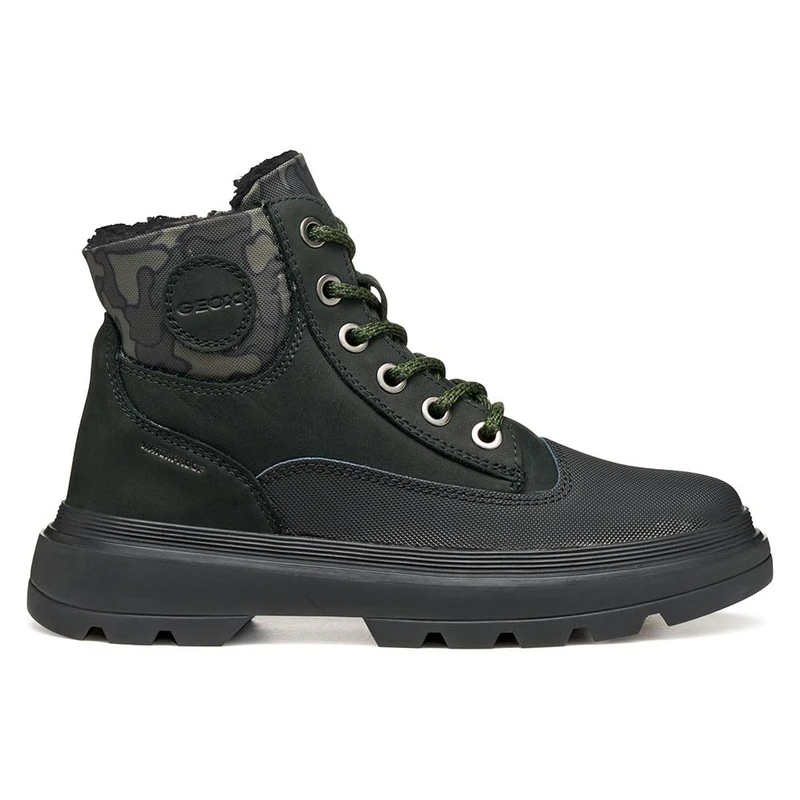 Geox Boys' J Kiddartah Boy Wpf Ankle Boot, Black Military, 5 UK - Image 1