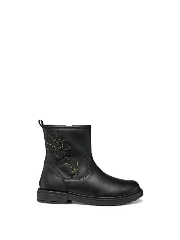 Geox J Eclair Girl Ankle Boot, Black, 34 EU, black, 1.5 UK