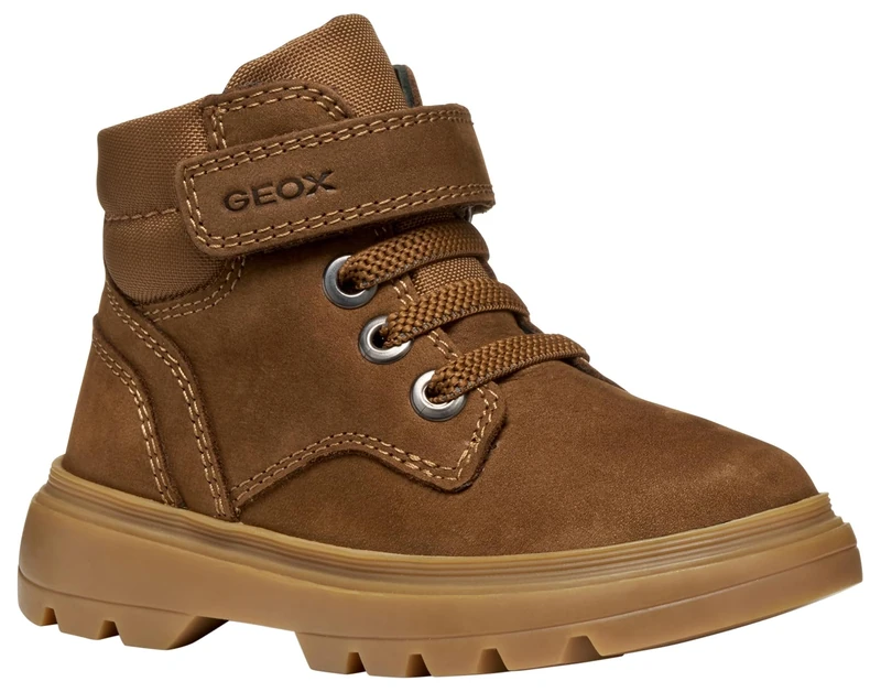 Geox Baby B Kiddartah Boy Ankle Boots Tobacco 23 EU