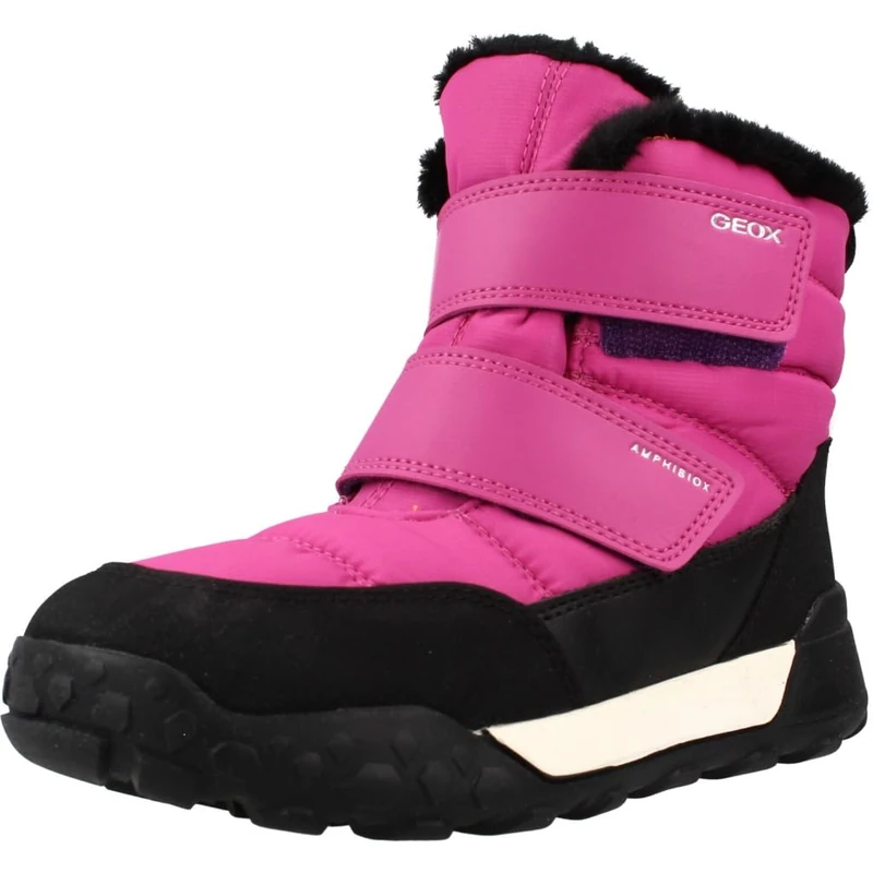 Geox Junior J Trekkyup Girl B Abx Ankle Boots Fuchsia/Black 25 EU