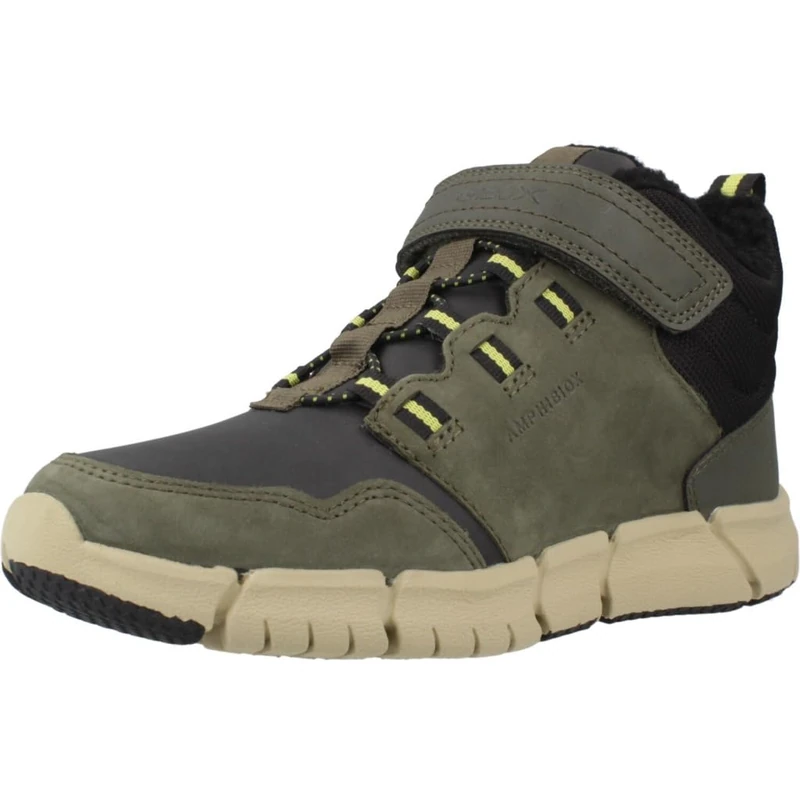 Geox Boys J Flexyper Boy B Abx Ankle Boot, Military black, 6.5 UK