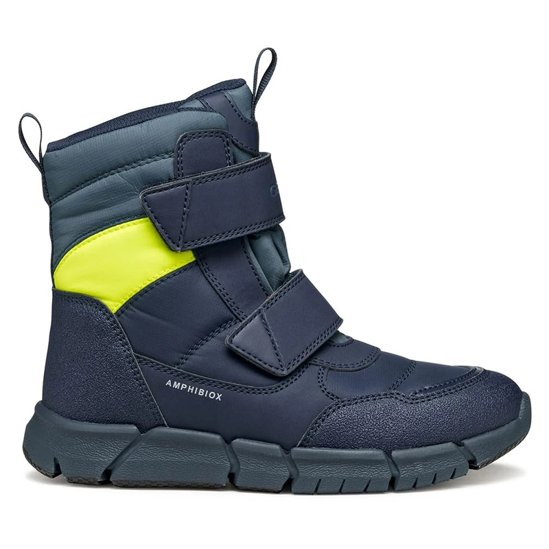 Geox Boys J Flexyper Boy B AbxAnkle Boot, Navy Avio, 1 UK