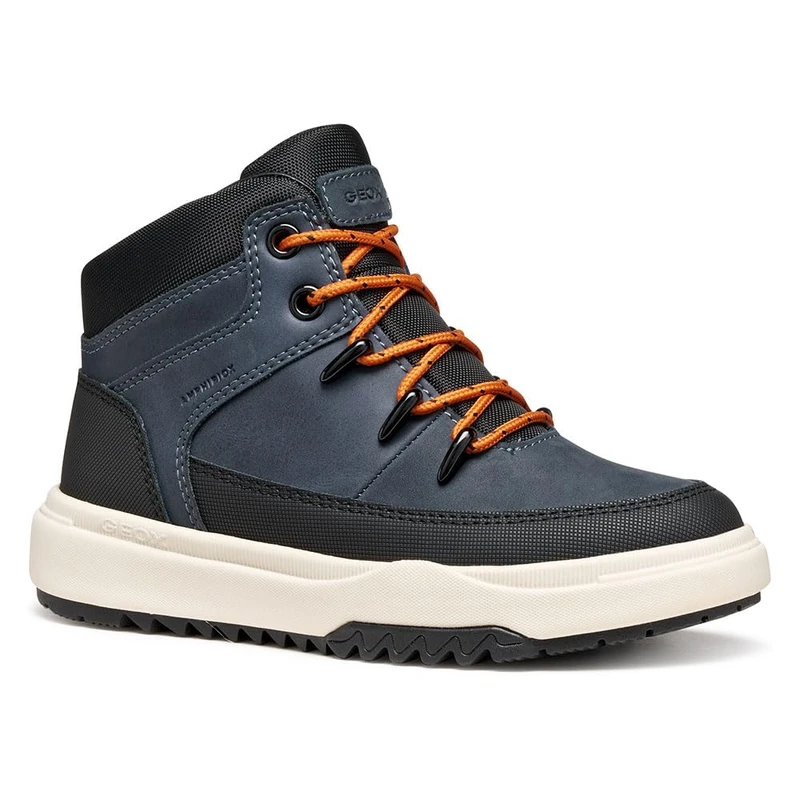Geox J BUNSHEE Boy B ABX Ankle Boot, Denim, 34 EU, denim, 1.5 UK