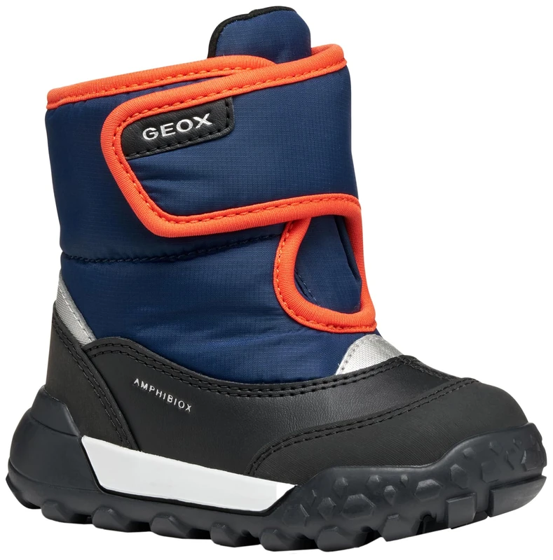 Geox Baby B Trekkyup Boy B Abx Ankle Boots Navy/Orange 24 EU - Image 1
