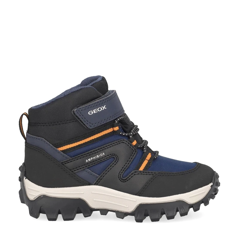 Geox Junior J Himalaya Boy B Abx Ankle Boots Navy/Orange 25 EU