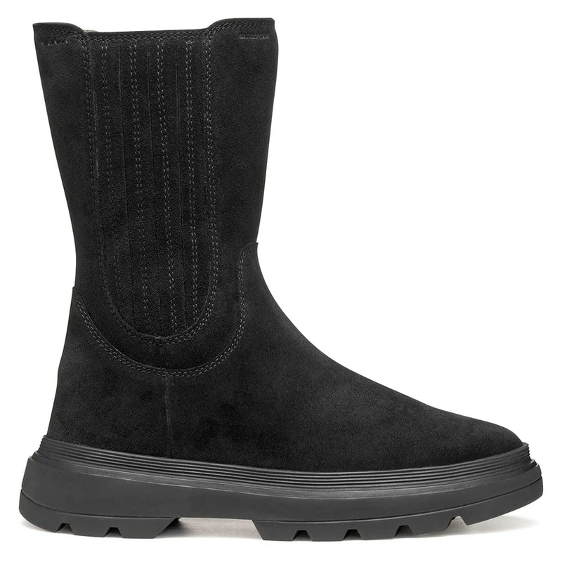 Geox Girls' J Kiddartah Girl WPF Ankle Boot, black, 5 UK