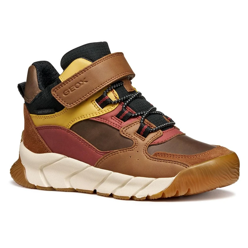 Geox J FLEXYPER PRO Boy B Ankle Boot, Brown/Rust, 34 EU, Brown Rust, 1.5 UK