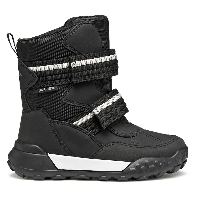 Geox Boys Jtrekkyupboybabx Ankle Boot, Black, 8.5 UK
