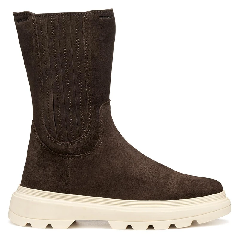 Geox Girls' J Kiddartah Girl WPF Ankle Boot, Chestnut, 5 UK