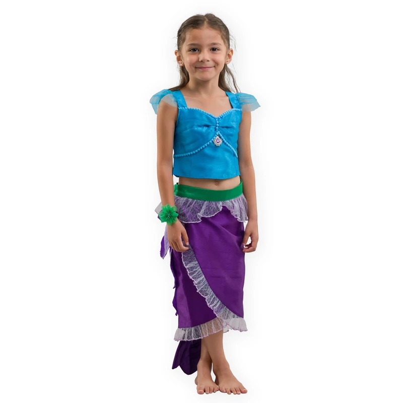 PRETEND TO BEE The Little Mermaid Fairytale Princess Dress Up Costume for Kids, 7-8 Years