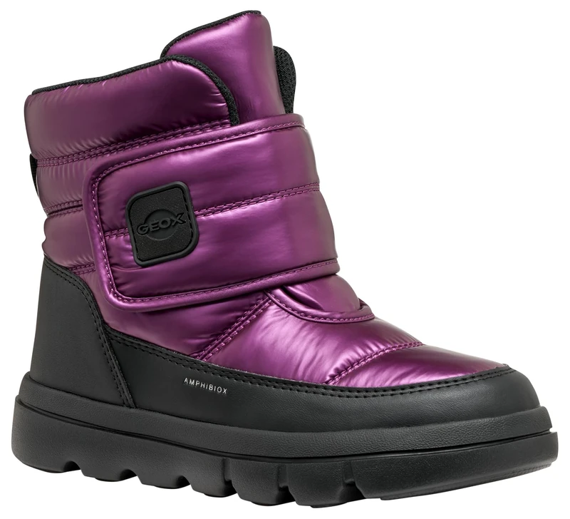 Geox Girls J Willaboom Girl B ASnow Boot, Purple black, 1.5 UK