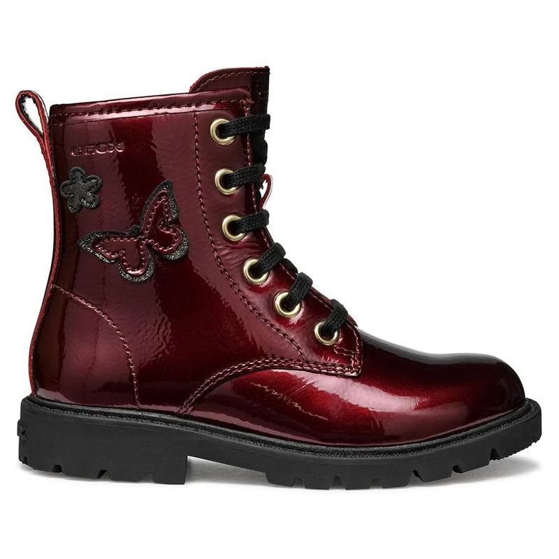 Geox Junior J Shaylax Girl Ankle Boots Bordeaux 27 EU