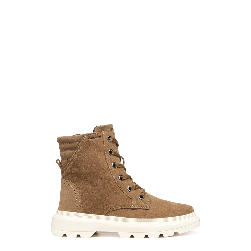 Geox Girls' J Kiddartah Girl WPF Ankle Boot, Brick, 10 UK