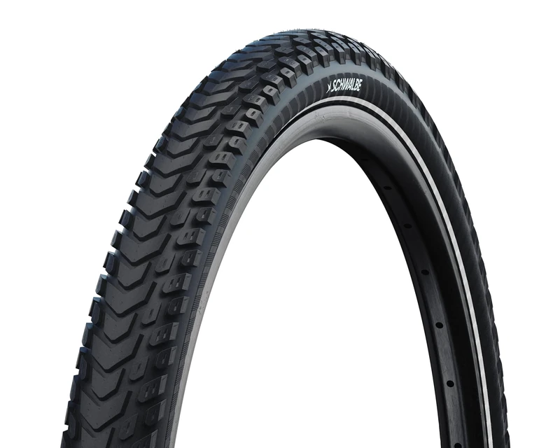 Schwalbe Marathon Mondial Tyre, Black/Reflective, V-Guard Folding, 26x2.00 (50-559)