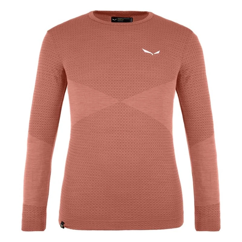 Salewa Zebru Medium Warm Alpine Merino Responsive Long Sleeve Tee Kid - Image 1