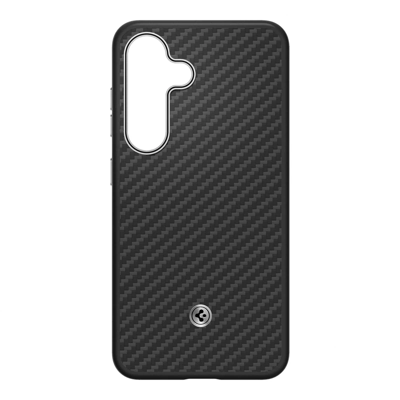 Spigen Enzo Aramid Magnet Case for Galaxy S25, Black Silver