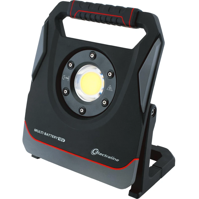 Electraline 63432 IP54 4500 Lumen 4 Power Modes Multi-Battery LED Floodlight