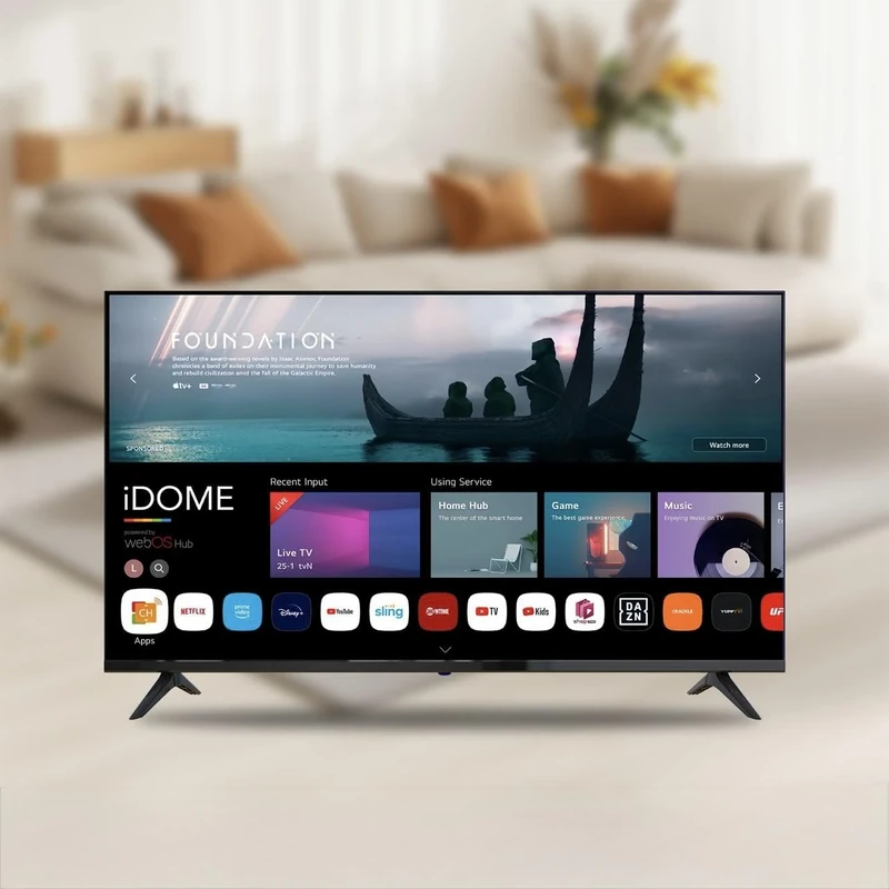 32 Inch Smart Web OS TV, WiFi, Freeview HD Ready, Frameless, 2 HDMI, USB, 220V