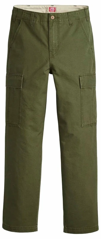 Levi's Xx Cargo Straight Dark Olive Rip Stop, Dark Olive, 30 W/32 L