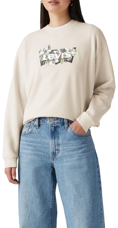Lse_Gr Everyday Crew Magnolia Bw Fill Eg, Magnolia Bw Fill Egr, XS